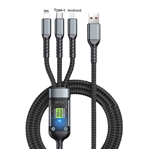 3 in1 Universal Schnellladekabel 100w Kabel Schnelles Multiladegerät Kabel Neu - Bild 4 von 8