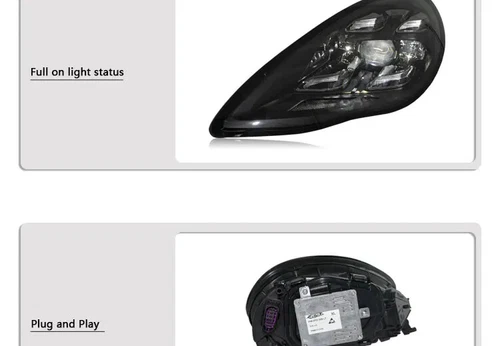 Headlights For Porsche Panamera 970 2010-2013 upgrade to 2022 Led Headlamp - Foto 14 di 16