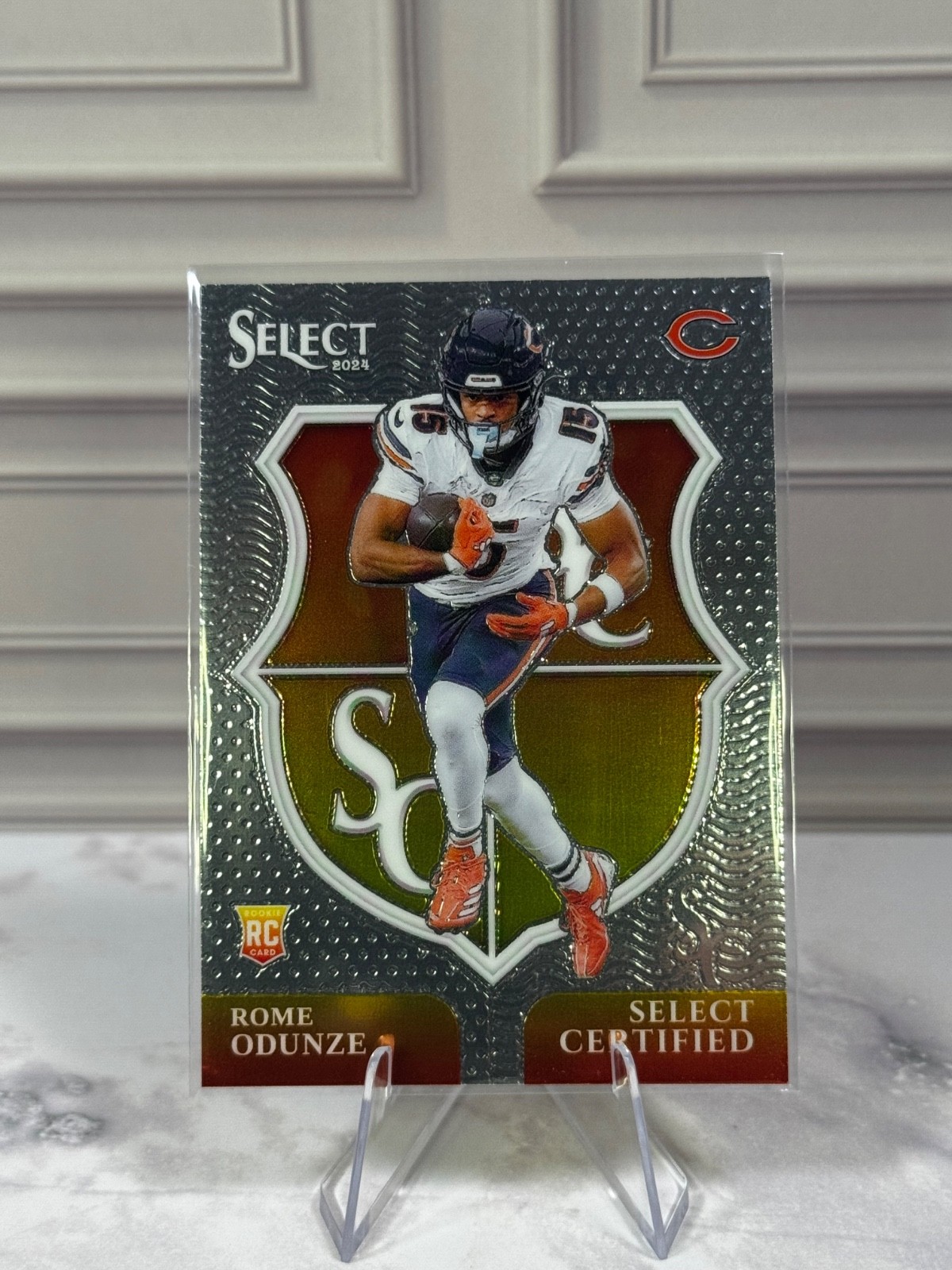 2024 Panini Select - Select Certified Rookies Rome Odunze Rookie #10 (RC)