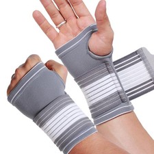 NeoTech Care Hand Palm Wrist Support Gray, Size M, 1 Pair Medium 1 Pair 
