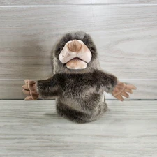 Folkmanis Little Mole Plush Hand Puppet 8” Stuffed Animal Toy Realistic