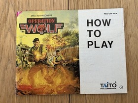 OPERATION WOLF + NOTICE (NINTENDO NES - FRA/FAH - PAL - ORIGINAL)