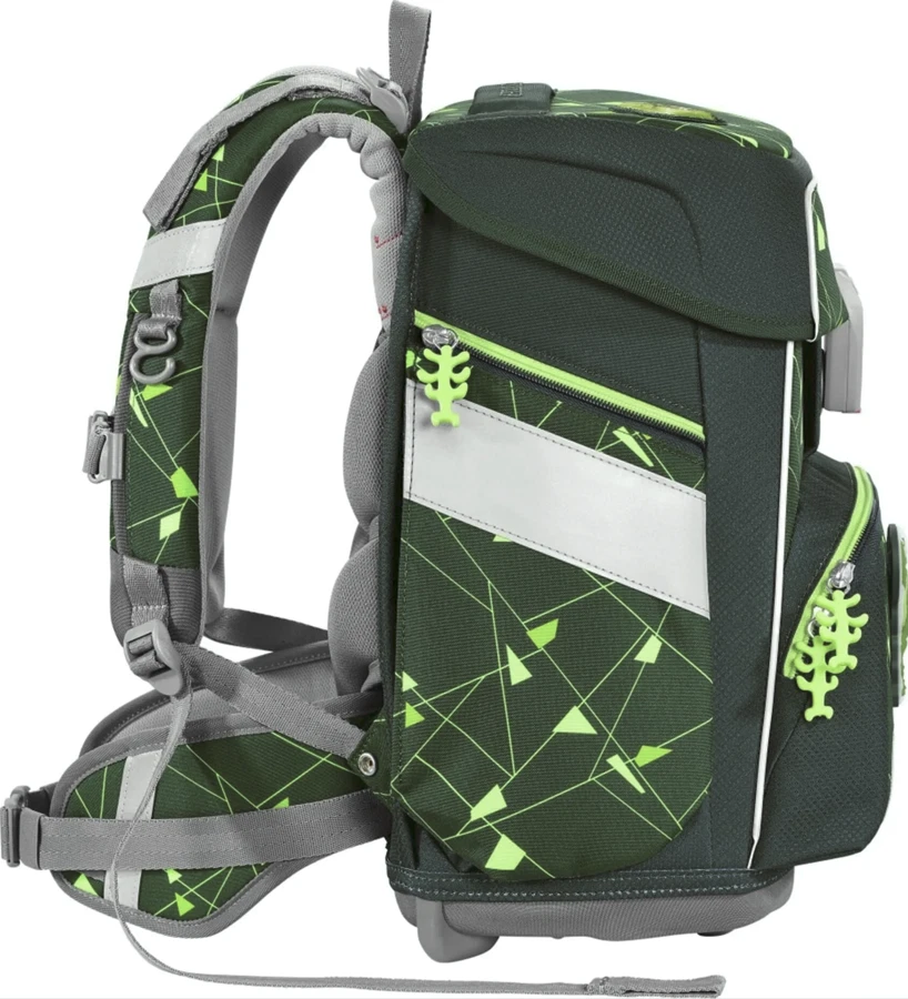 Step by Step Space Shine Schulranzen Set 4tlg Dino Night Jungen Rucksack Grün - Bild 4 von 4