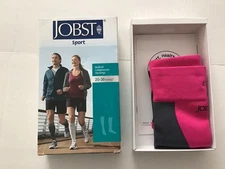 NEW NIB JOBST Sport Pink Knee Compression Socks Size Medium 20-30 mmHg.
