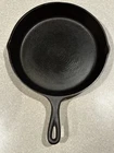 Vintage Lodge Cast Iron Skillet #8 3-Notch Heat Ring 10.25”