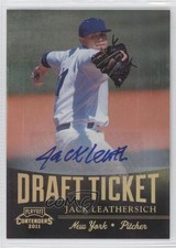 2011 Playoff Contenders Draft Tickets Signatures Jack Leathersich #DT5 Auto h3a