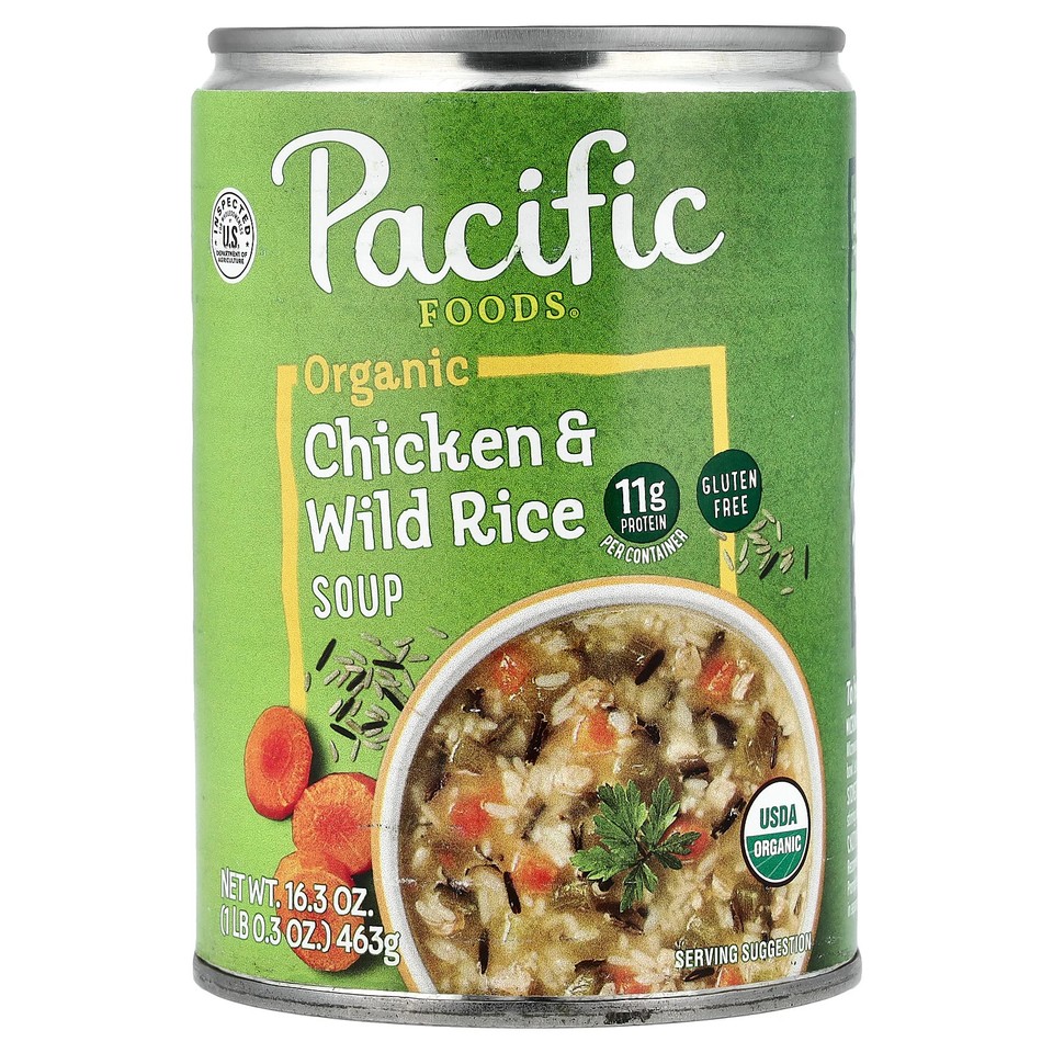 Organic Chicken & Wild Rice Soup, 16.3 oz (463 g)