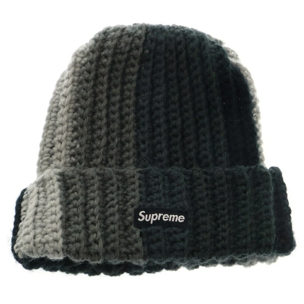 Supreme 22Aw dégradé crochet bonnet tricot chapeau multicolore AC813