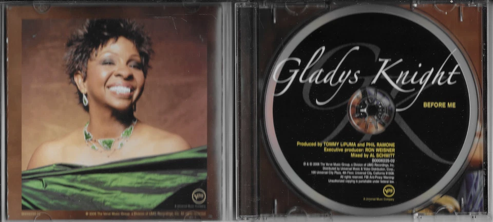 Gladys Knight Before Me CD Verve Records 2006 Like New Condition Foto 3 de 3