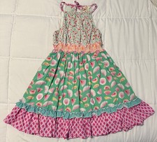 Matilda Jane Slice of Life Dress The Adventure Begins Girls EUC Size 10