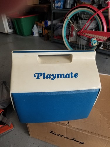 Vintage Playmate, Icebox Cooler Blue Great Shape! Free Shipping ππππππππ