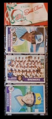 1979 Topps Holiday Baseball Rack Pack HOF ers Paul Molitor Rookie & Robin Yount