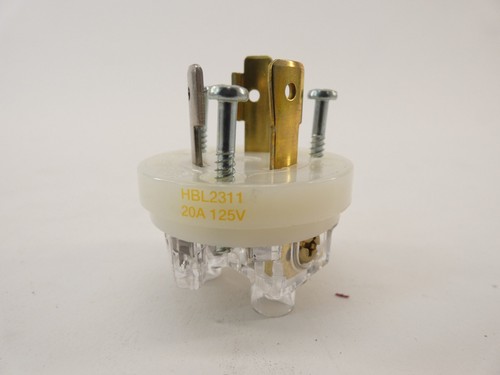 Hubbell HBL2311 Twist-Lock Plug 20A Insulgrip 125V 2P 3W HBL - NEW Surplus! - Picture 2 of 13