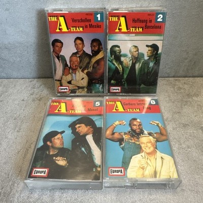 4x The A Team Hörspiel MC Kassetten Folge 1, 2, 5 & 8 Europa