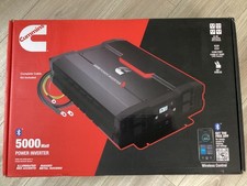 Cummins 5000W Power Inverter 12V DC to 110V AC 4 Outlet USB Bluetooth Remote NEW
