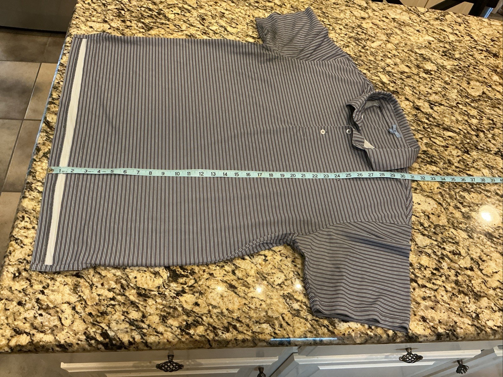 Gen Teal Polyester Blend Performance Polo Shirt M… - image 5