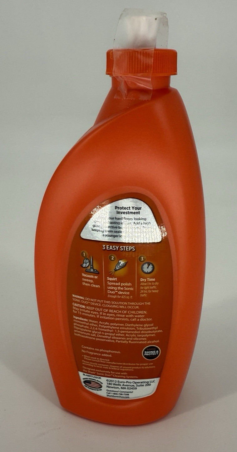 SHARK Wood & Hard Floor Polish 28 oz. High Gloss - New Sealed Discontinued