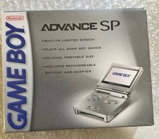 Nintendo Game Boy Advance SP Handheld Console- Platinum- SEALED NEVER OPENED!