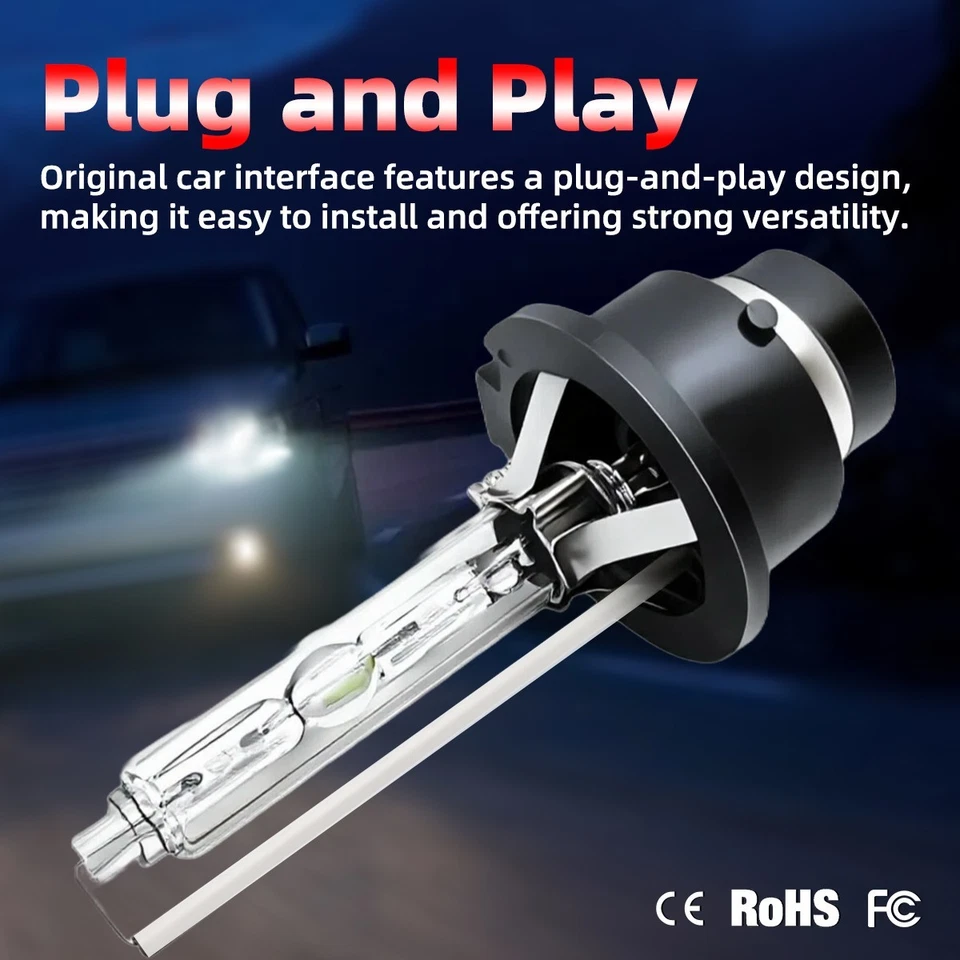 2PCS For INFINITI EX35 09-12 D2S Xenon HID Headlight Bulbs High&Low Beam 6000K - Image 3 of 4