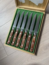 Zwilling J. A. Henckels Rostfrei Steak Knives Steel & Wood Holland Set of 6