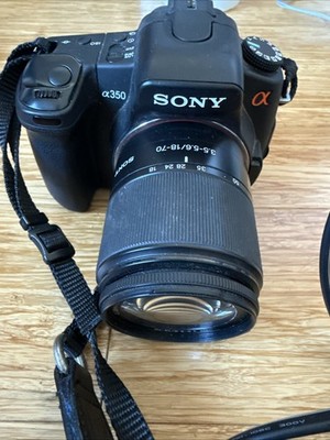 Sony Alpha a350 14.2MP Digital SLR Camera - Black (Kit w/ DT 18