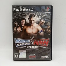 WWE Smackdown vs Raw 2010 Sony PlayStation 2 / PS2 COMPLETE IN BOX CIB Tested
