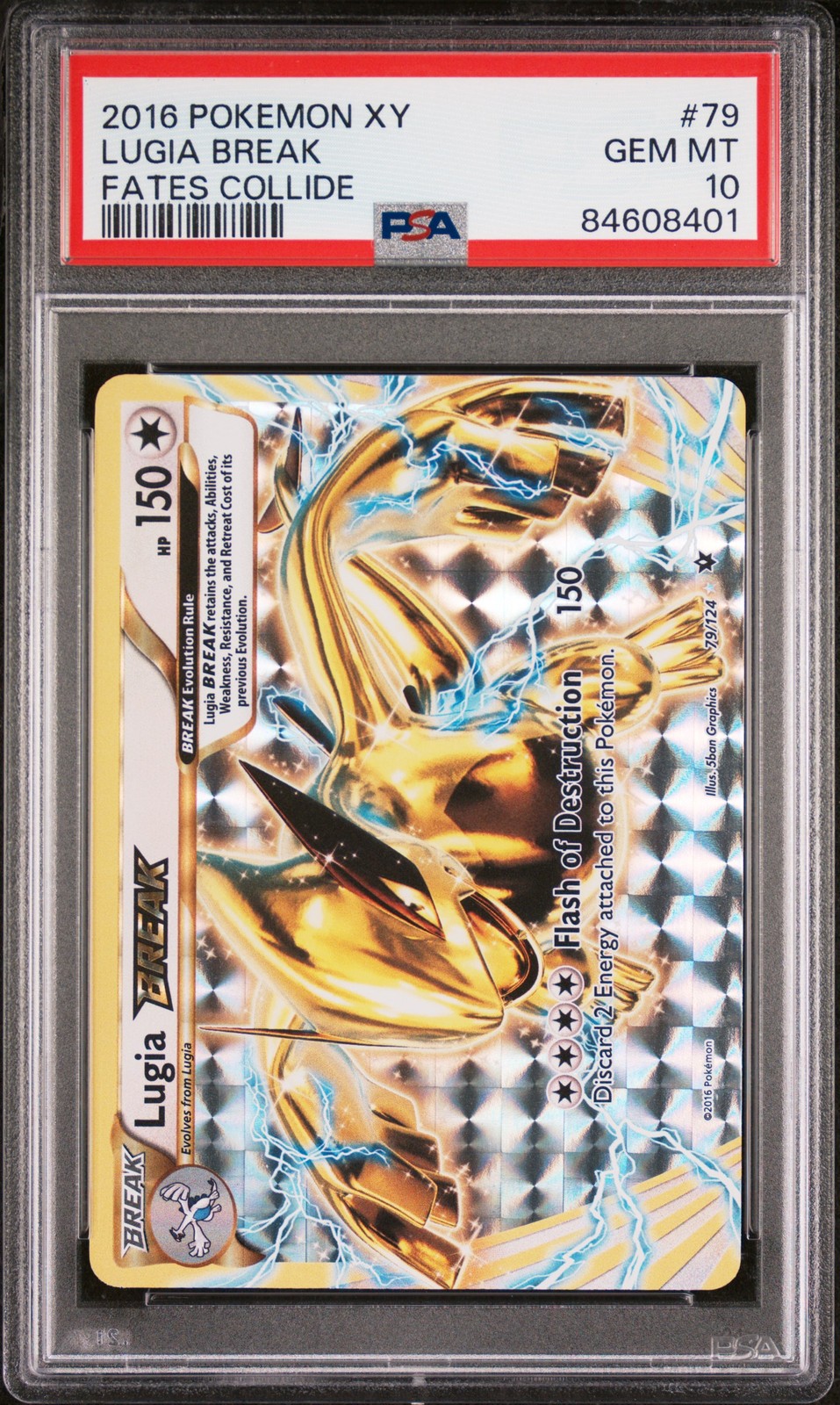 Lugia Break 2016 Pokemon XY Fates Collide #79 PSA 10