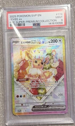 Eevee EX SVP 174 Ultra Rare Holo Promo 2025 Prismatic Evolutions PSA 10