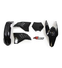 KTM 125 SX 2009 Rtech Black Plastics Kit Inc Fenders & Shrouds