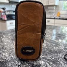 Vintage Brown Leather RUSTIC Brand Camera Soft Carrying Case