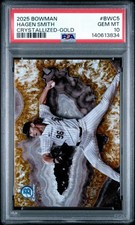 2025 Bowman Chrome Hagen Smith Crystallized Gold Refractor /50 BCW-5 PSA 10