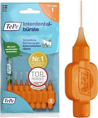 TePe Interdentalbürste, Original, Orange, 0,45 mm/ISO 1, 8 Stk., 