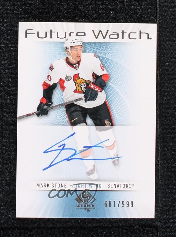 2012-13 SP Authentic Future Watch 681/999 Mark Stone #229 Rookie Auto RC