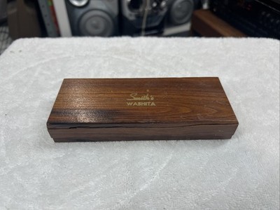Vintage Smiths Washita Stone Affixed Wood Base