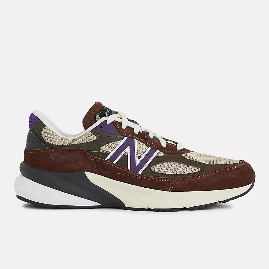 New Balance 990v6 Rich Oak Brown Purple Beige U9900P6 Men's Size
