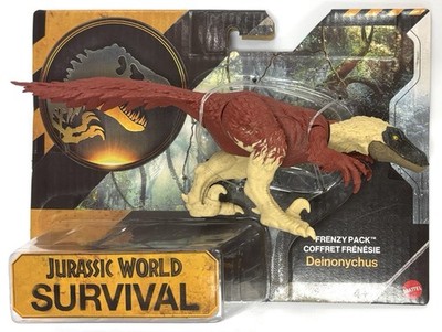 Jurassic World Survival Frenzy Pack Deinonychus Dinosaur Park Rare New In Hand