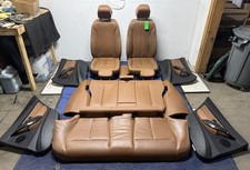 Bmw 2012-2018 F30 Terra Brown Heated Seats Panels Assembly Set Oem