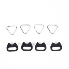 4 Pack Triangular Split Rings For Camera Back Belts Strap Buckle Accessories NEW
