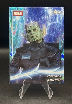 2025 Topps Chrome Marvel-Emperor Dro ge Phase 5 SkyBlue Raywave Refractor #158