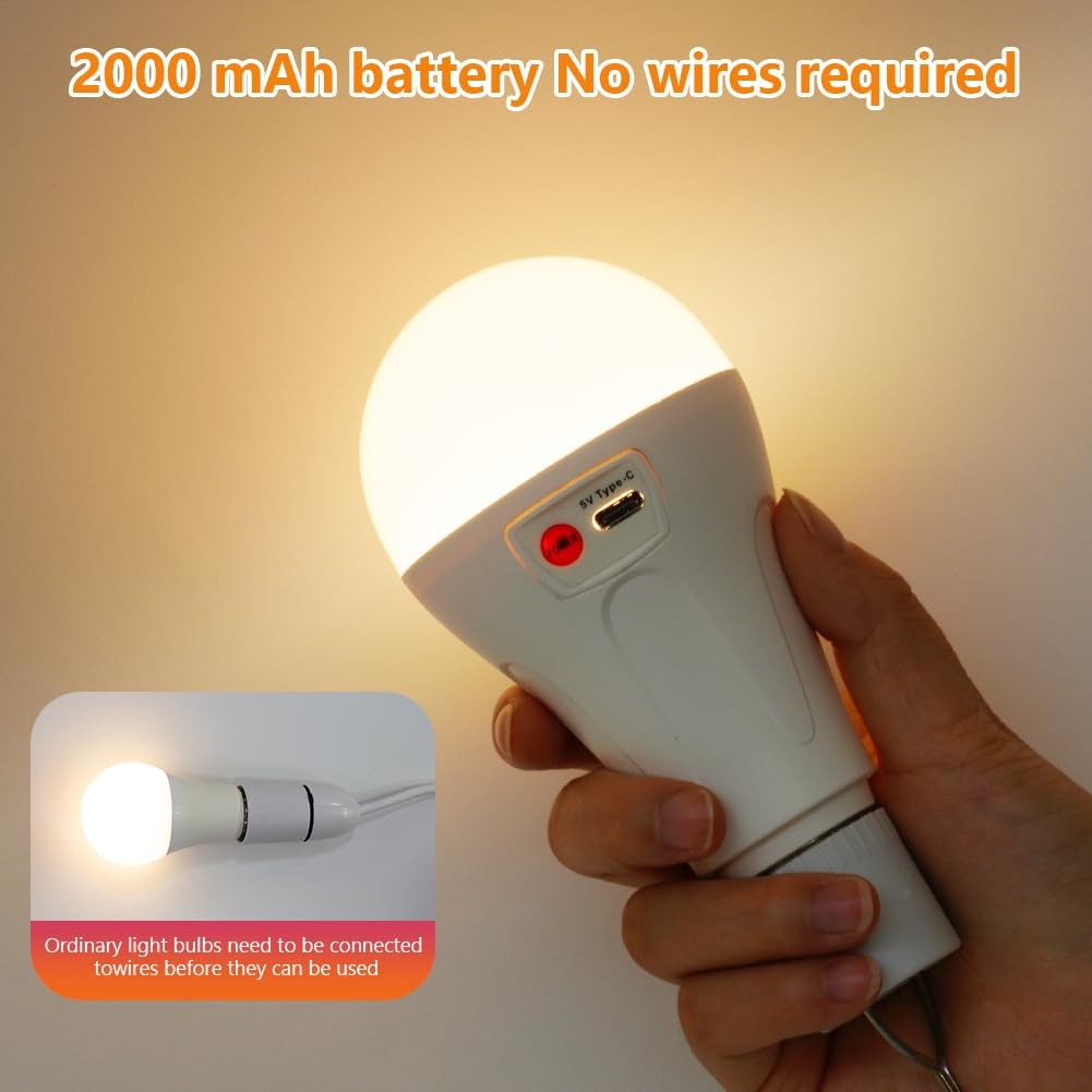 Ampoule intelligente E27 rechargeable USB pour éviter les coupures de courant