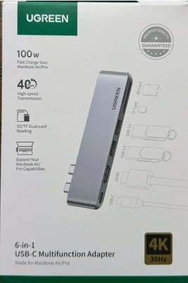Ugreen 6-In-1 USB-C Multifunction Adapter For MacBook Air/Pro