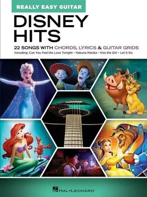 Disney Hits | Really Easy Guitar - 22 Songs with Chords, Lyrics & Guitar Grids