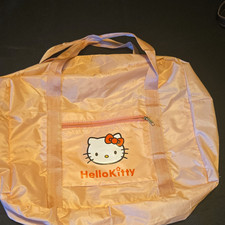 Hello Kitty Pink Duffle Bag Soft Lightweight Polyester Girls Character 18"