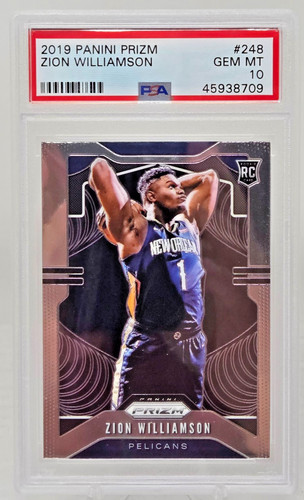 2019 Panini Prizm ZION WILLIAMSON RC Rookie Basketball Card PSA 10 GEM MINT