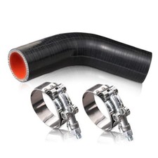 Silicone Elbow Coupler Hose with Stainless T-Bolt 1.5" ID 45 Degree