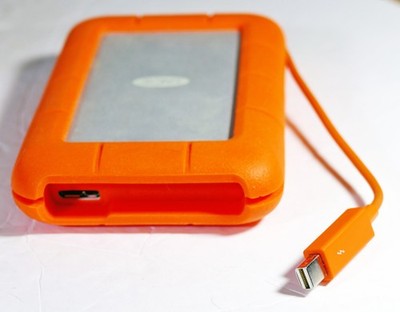 LaCie Rugged 1TB Thunderbolt 2 / USB 3.0/2.0 external hard drive - 1298 hours