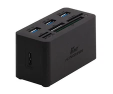 Kingwin KWCR-801U3 Super Speed All-In-1 USB 3.0 Card Reader + Hub Combo