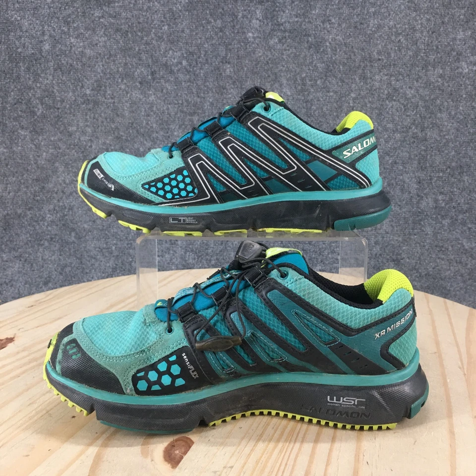 Salomon Zapatos Mujer 7 Xr Mission Trail Tenis Azul Con Cordones Comodidad Bajo 309223 Foto 2 de 4
