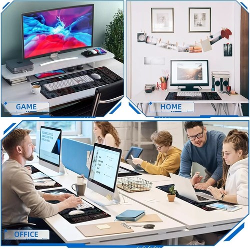 Computer Mouse Pad Desk Mat Excel Shortcut Mouse Pad Quick Key Super Large,80cm - 第 3/7 張圖片