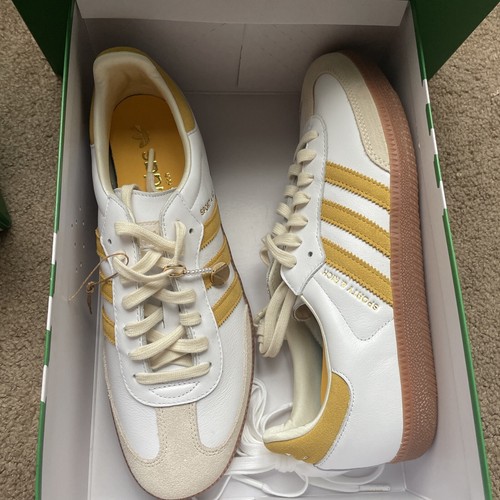 Sneaker Adidas Sporty & Rich x Samba OG bianche audaci oro IF5661 nuove taglia 11 - Foto 7 di 8